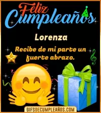 Feliz Cumpleaños gif Lorenza
